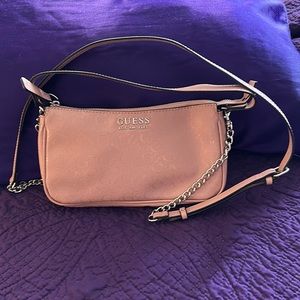 Guess pink cross body or shoulder purse